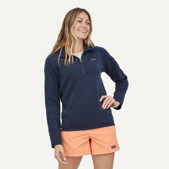 Navy Patagonia Better Sweater 1/4-Zip - Picture 1 of 5